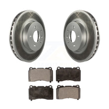 Charger l&#39;image dans la galerie, Front Coated Disc Brake Rotors And Ceramic Pads Kit For Cadillac ATS