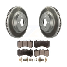 Charger l&#39;image dans la galerie, Front Coated Disc Brake Rotors And Ceramic Pads Kit For Cadillac ATS V