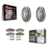Front Coated Brake Rotor Ceramic Pad Kit For Chevrolet Traverse GMC Acadia Buick