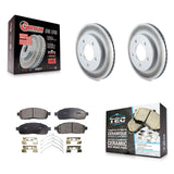 Front Coat Brake Rotor Ceramic Pad Kit For 2004 Ford F-150 4WD With 5 Lug Wheels