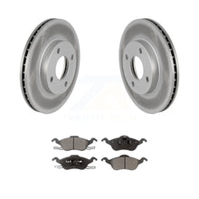 Charger l&#39;image dans la galerie, Front Coated Disc Brake Rotors And Ceramic Pads Kit For Ford Focus