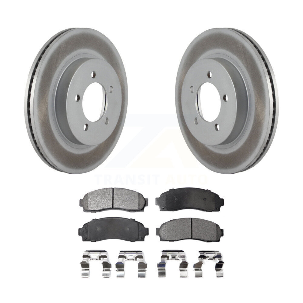 Front Coated Brake Rotor & Ceramic Pad Kit For Ford Explorer Mercury Mountaineer