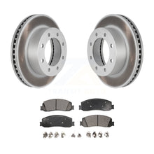 Charger l&#39;image dans la galerie, Front Coat Disc Brake Rotors Ceramic Pad Kit For Ford F-350 Super Duty F-250 4WD