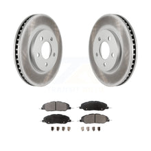 Load image into Gallery viewer, Front Coated Disc Brake Rotors &amp; Ceramic Pad Kit For 2005-2010 Ford Mustang Base