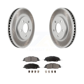 [Front] 2005-2010 Ford Mustang Base Premium Coated Rotors & Ceramic Pads Brake Kit For Max Braking