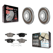 Charger l'image dans la galerie, [Front] 2005-2007 Ford Focus Premium Coated Rotors &amp; Ceramic Pads Brake Kit For Max Braking