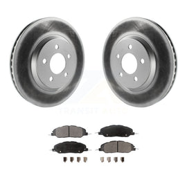 Front Coated Disc Brake Rotors And Ceramic Pads Kit For Ford Mustang