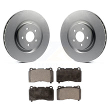 Load image into Gallery viewer, Front Coated Disc Brake Rotors And Ceramic Pads Kit For Ford Mustang