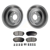 Front Coated Disc Brake Rotors And Ceramic Pads Kit For Ford Edge Lincoln MKX