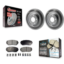 Load image into Gallery viewer, Front Coated Disc Brake Rotors And Ceramic Pads Kit For Ford Edge Lincoln MKX