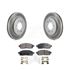[Front] 2009 Ford F-150 With 6 Lug Wheels Premium Coated Rotors & Ceramic Pads Brake Kit For Max Braking