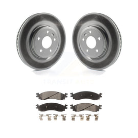 [Front] 2010-2012 Ford Taurus SHO Premium Coated Rotors & Ceramic Pads Brake Kit For Max Braking