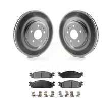 Charger l&#39;image dans la galerie, Front Coated Disc Brake Rotors And Ceramic Pads Kit For 2009-2010 Lincoln MKS