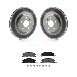 [Front] 2013 Ford Explorer Sport Premium Coated Rotors & Ceramic Pads Brake Kit For Max Braking