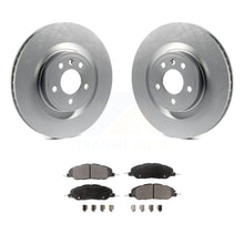 Charger l&#39;image dans la galerie, Front Coated Disc Brake Rotors And Ceramic Pads Kit For Ford Mustang