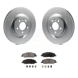 Front Coated Disc Brake Rotors And Ceramic Pads Kit For Ford Mustang