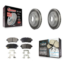 Load image into Gallery viewer, Front Coated Disc Brake Rotors And Ceramic Pads Kit For Ford Fiesta