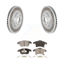 Load image into Gallery viewer, Front Coated Disc Brake Rotors And Ceramic Pads Kit For Ford Fusion Lincoln MKZ