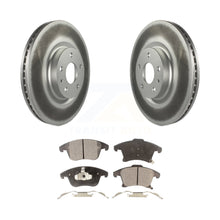 Charger l&#39;image dans la galerie, Front Coated Disc Brake Rotors And Ceramic Pads Kit For Ford Fusion Lincoln MKZ