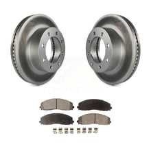 Load image into Gallery viewer, Front Coated Brake Rotor &amp; Ceramic Pad Kit For Ford F-250 Super Duty F-350 F-450