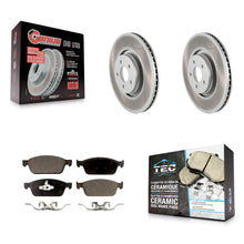 Charger l'image dans la galerie, Front Coated Disc Brake Rotors And Ceramic Pads Kit For Ford Focus Lincoln MKC