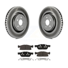 Charger l&#39;image dans la galerie, Front Coated Disc Brake Rotor Ceramic Pad Kit For Ford Edge Lincoln MKX Nautilus