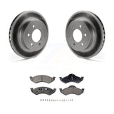 [Front] 2000-2002 Dodge Dakota Durango Premium Coated Rotors & Ceramic Pads Brake Kit For Max Braking