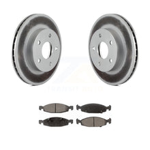 Charger l&#39;image dans la galerie, Front Coated Disc Brake Rotors And Ceramic Pads Kit For Jeep Grand Cherokee