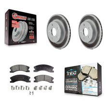 Load image into Gallery viewer, Front Coated Disc Brake Rotors And Ceramic Pads Kit For Jeep Grand Cherokee