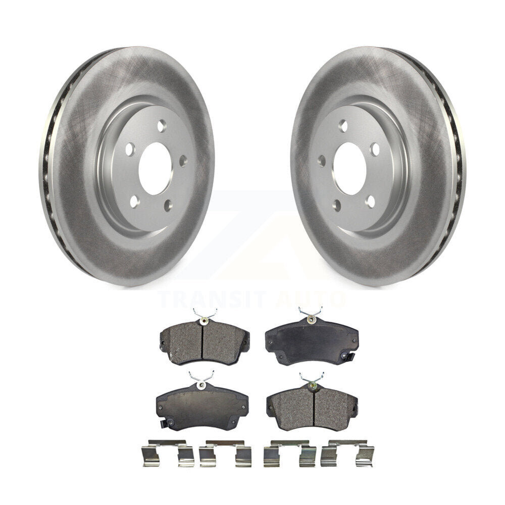 Front Coated Disc Brake Rotors And Ceramic Pads Kit For Chrysler PT Cruiser