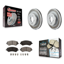 Load image into Gallery viewer, [Front] 2002-2007 Jeep Liberty Premium Coated Rotors &amp; Ceramic Pads Brake Kit For Max Braking