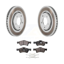 Load image into Gallery viewer, Front Coated Disc Brake Rotor Ceramic Pad Kit For Dodge Caravan Chrysler Voyager