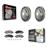 Front Coat Brake Rotors Ceramic Pad Kit For Ram 1500 Dodge Classic Durango Aspen