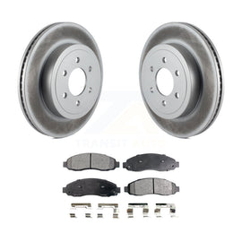 [Front] 2003-2004 Dodge Dakota Premium Coated Rotors & Ceramic Pads Brake Kit For Max Braking