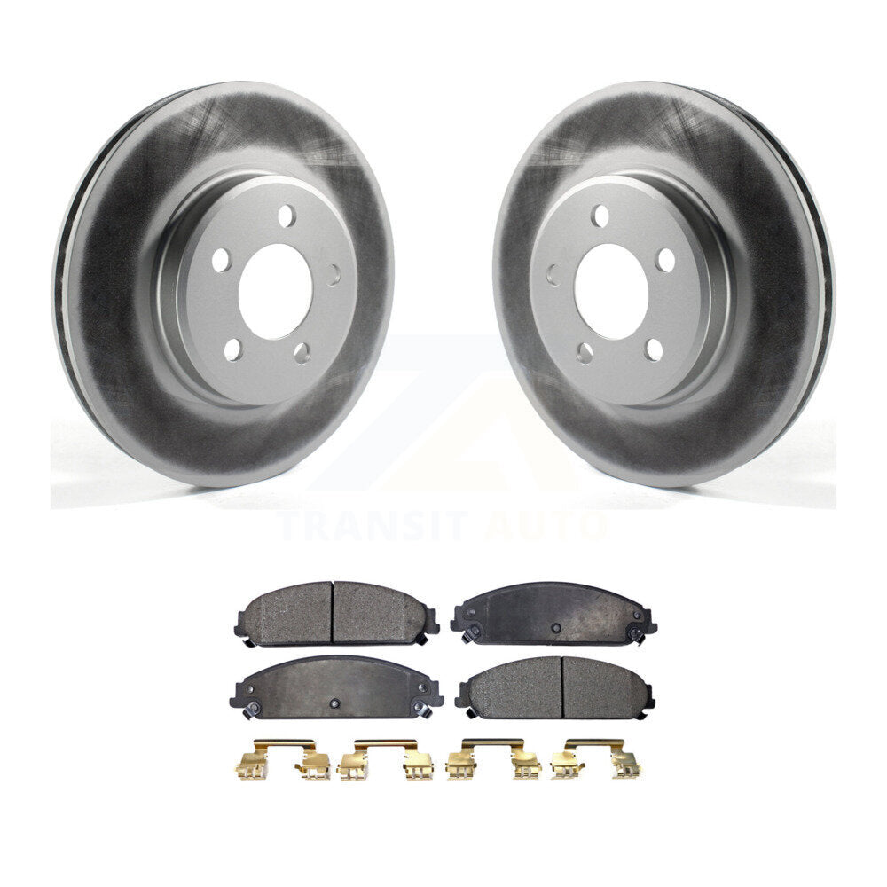 Front Coat Brake Rotor Ceramic Pad Kit For Dodge Charger Chrysler 300 Challenger