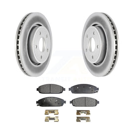 Front Coated Disc Brake Rotors Ceramic Pad Kit For Jeep Grand Cherokee Commander