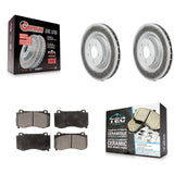 Front Coat Brake Rotor Ceramic Pad Kit For Dodge Charger Chrysler 300 Challenger