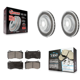 Front Coat Brake Rotor Ceramic Pad Kit For Dodge Charger Chrysler 300 Challenger