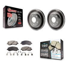 Load image into Gallery viewer, Front Coat Disc Brake Rotors Ceramic Pad Kit For Dodge Caliber Mitsubishi Lancer