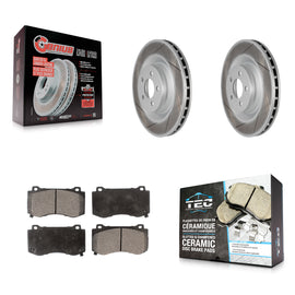 Front Coat Brake Rotor Ceramic Pad Kit For Dodge Charger Chrysler 300 Challenger