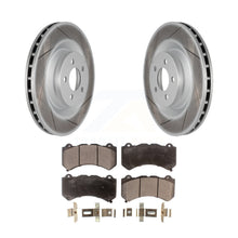 Charger l&#39;image dans la galerie, Front Coated Disc Brake Rotors And Ceramic Pads Kit For Dodge Challenger Charger