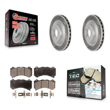 Charger l'image dans la galerie, Front Coated Disc Brake Rotors And Ceramic Pads Kit For Dodge Challenger Charger