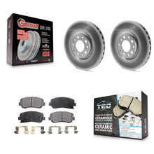 Charger l'image dans la galerie, Front Coated Disc Brake Rotors And Ceramic Pads Kit For Dodge Dart Chrysler 200