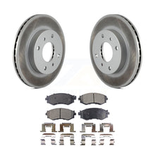 Load image into Gallery viewer, Front Coated Brake Rotor Ceramic Pad Kit For Nissan Sentra 240SX Stanza Infiniti