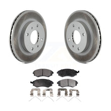 Charger l&#39;image dans la galerie, Front Coated Disc Brake Rotors And Ceramic Pads Kit For INFINITI G20