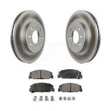 Charger l&#39;image dans la galerie, Front Coat Brake Rotors Ceramic Pad Kit For 1997 Honda Civic LX with 4-Wheel ABS