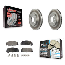 Load image into Gallery viewer, Front Coat Brake Rotors Ceramic Pad Kit For 1997 Honda Civic LX with 4-Wheel ABS
