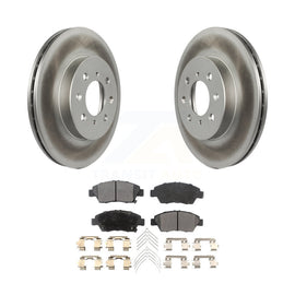 Front Coated Disc Brake Rotors And Ceramic Pads Kit For Honda Civic Fit del Sol