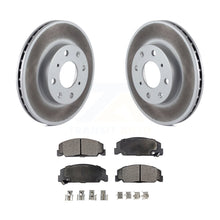 Charger l&#39;image dans la galerie, Front Coated Disc Brake Rotors And Ceramic Pads Kit For Honda Civic del Sol CRX