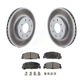 Front Coated Disc Brake Rotors And Ceramic Pads Kit For Honda Civic del Sol CRX
